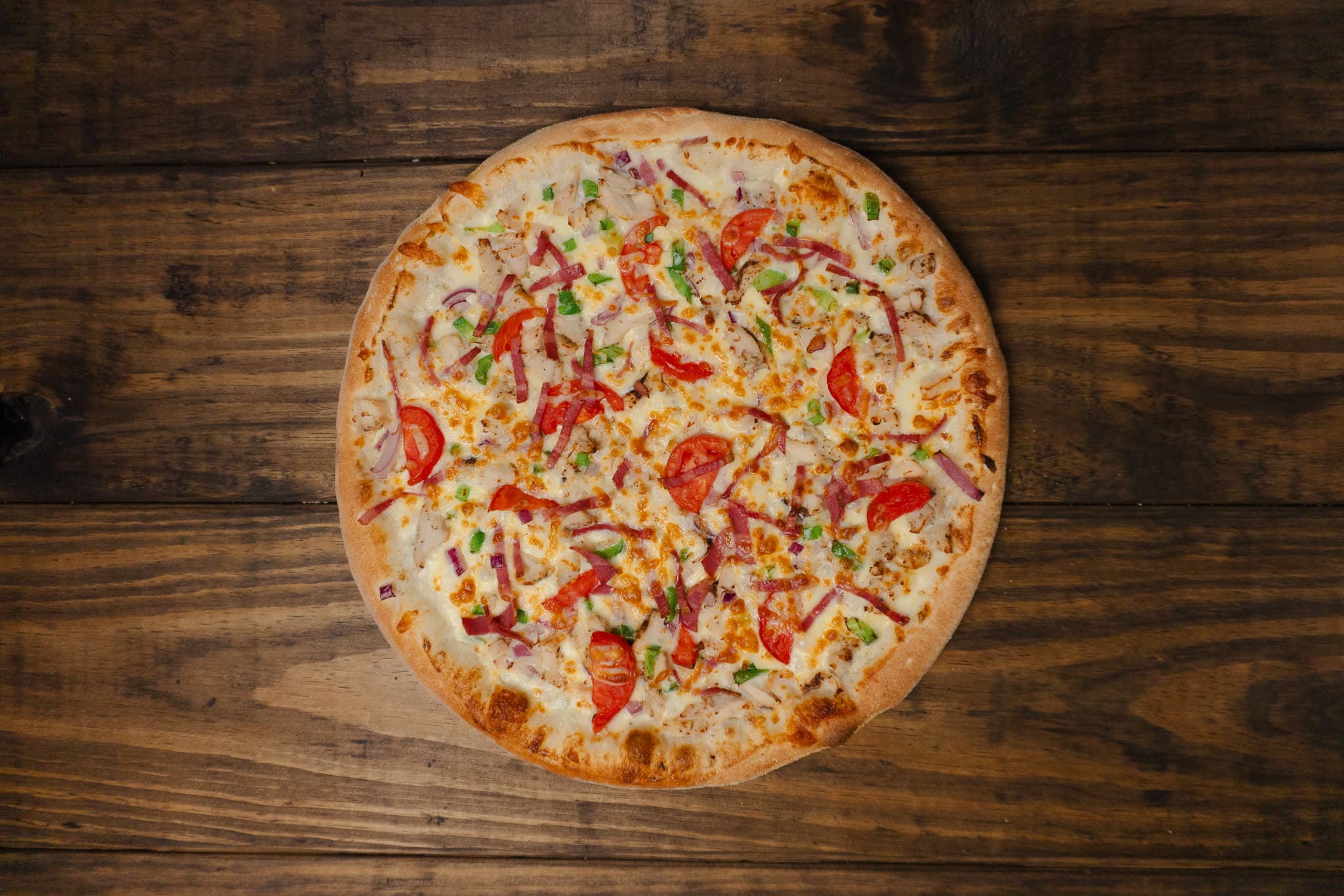 Grilled Chicken Ranch Pizza